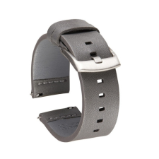 BSTRAP Fine Leather szíj Samsung Galaxy Watch 3 45mm, gray okosóra kellék