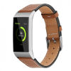 BSTRAP Fitbit Charge 3 Leather Italy (Large) szíj, Coffee