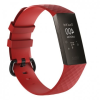 BSTRAP Fitbit Charge 3 Silicone Diamond (Large) szíj, Red