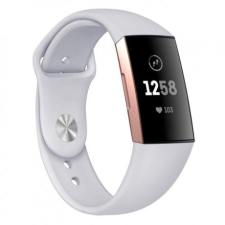 BSTRAP Fitbit Charge 3 Silicone (Large) szíj, Gray mobiltelefon kellék
