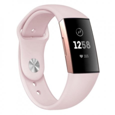 BSTRAP Fitbit Charge 3 Silicone (Small) szíj, Sand Pink mobiltelefon kellék