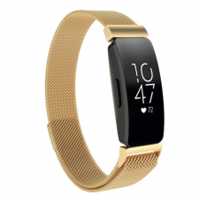 BSTRAP Fitbit Inspire Milanese (Large) szíj, Gold mobiltelefon kellék