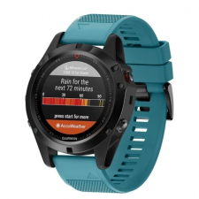 BSTRAP Garmin Fenix 5s Silicone Acton szíj, Dark Teal okosóra kellék