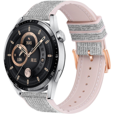 BSTRAP Glitter szíj Samsung Galaxy Watch 42mm, silver okosóra kellék