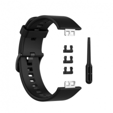 BSTRAP Huawei Watch Fit Silicone szíj, Black óraszíj