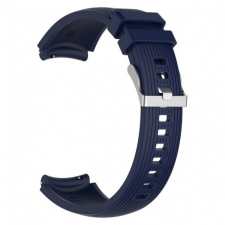 BSTRAP Huawei Watch GT/GT2 46mm Silicone Davis szíj, Dark Blue okosóra kellék