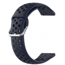 BSTRAP Huawei Watch GT/GT2 46mm Silicone Dots szíj, navy blue okosóra kellék