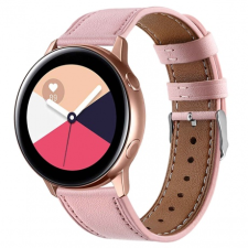 BSTRAP Samsung Galaxy Watch 3 41mm Leather Italy szíj, Pink okosóra kellék