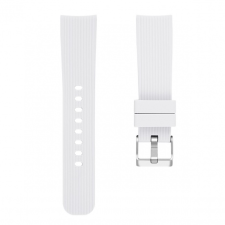 BSTRAP Samsung Galaxy Watch 3 41mm Silicone Line (Small) szíj, White okosóra kellék