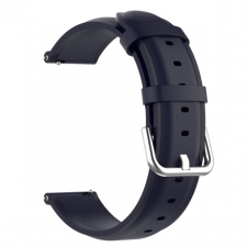 BSTRAP Samsung Galaxy Watch Active 2 40/44mm Leather Lux szíj, navy blue okosóra kellék