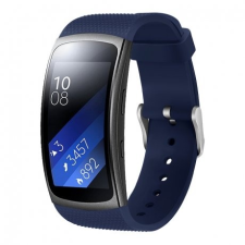 BSTRAP Samsung Gear Fit 2 Silicone Land szíj, Dark Blue mobiltelefon kellék