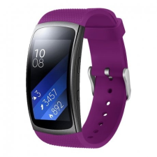 BSTRAP Samsung Gear Fit 2 Silicone Land szíj, Dark Purple mobiltelefon kellék