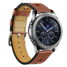 BSTRAP Samsung Gear S3 Leather Italy szíj, Brown mobiltelefon kellék