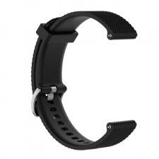 BSTRAP Samsung Gear S3 Silicone Bredon szíj, Black okosóra kellék
