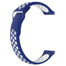 BSTRAP Silicone Sport szíj Huawei Watch GT3 42mm, blue/white okosóra kellék