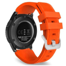 BSTRAP Silicone Sport szíj Samsung Galaxy Watch 3 45mm, grep orange okosóra kellék