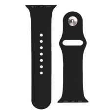 BSTRAP Silicone szíj Apple Watch 38/40/41mm, black okosóra kellék