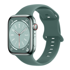 BSTRAP Smooth Silicone szíj Apple Watch 38/40/41mm, beedle green okosóra kellék