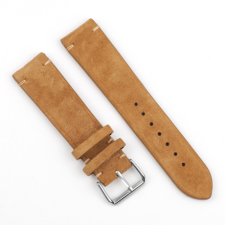 BSTRAP Suede Leather szíj Garmin Vivoactive 5, brown okosóra kellék