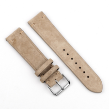 BSTRAP Suede Leather szíj Huawei Watch GT2 42mm, beige okosóra kellék