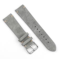 BSTRAP Suede Leather szíj Xiaomi Amazfit GTR 2 / GTR 47mm, gray okosóra kellék