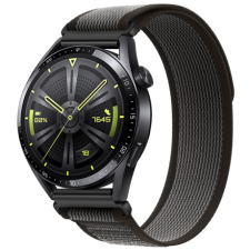 BSTRAP Velcro Nylon szíj Xiaomi Amazfit GTS, black gray okosóra kellék