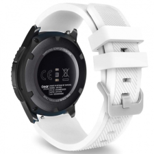 BSTRAP Xiaomi Haylou Solar LS05 Silicone Sport szíj, White okosóra kellék