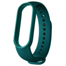 BSTRAP Xiaomi Mi Band 5/6 Silicone szíj, Dark Green okosóra kellék