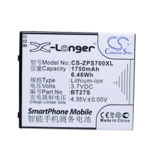  BT27S Telefon akkumulátor 1750 mAh mobiltelefon akkumulátor