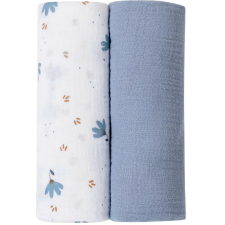 Bubaba muslin pelenka 2 db 70x70 cm - Blue mosható pelenka