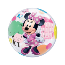 Bubbles/ Buborék lufi, Minnie Fun, 60 cm party kellék
