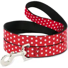 Buckle Down strapabíró kutyapóráz, 120 cm hosszú, Minnie Mouse, nyakörv, póráz, hám kutyáknak