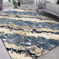 Budapest Carpet Den Athén 7125 Kék-Krém 240x340cm Modern szőnyeg lakástextília