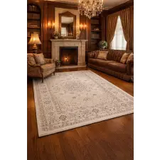 Budapest Carpet Den. Aura klasszikus szőnyeg 200 x 290cm Krém 6188 lakástextília