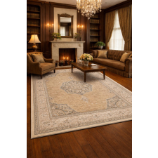 Budapest Carpet Den. Aura klasszikus szőnyeg 80szett=80x250cm+ 2dbx 80x150cm Bézs 6187 lakástextília