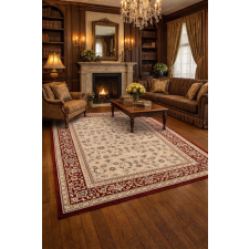 Budapest Carpet Den. Aura klasszikus szőnyeg 80szett=80x250cm+ 2dbx 80x150cm Bordó 5699 lakástextília