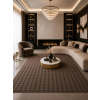 Budapest Carpet Den. Bubble Barna 80szett=80x250+2dbx80x150cm modern 3D szőnyeg