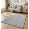 Budapest Carpet Den. Furlux világosszürke 60 x 220cm egyszínű extra puha shaggy szőnyeg