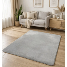 Budapest Carpet Den. Furlux világosszürke 60 x 220cm egyszínű extra puha shaggy szőnyeg lakástextília