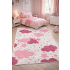 Budapest Carpet Den. Mile 5184-1 rózsaszín 80 x 150cm felhős gyerekszőnyeg