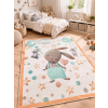 Budapest Carpet Den. Mile 5332-1 fehér 200 x 300cm nyuszis gyerekszőnyeg