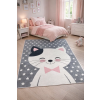 Budapest Carpet Den. Mile 5378-1 szürke 160 x 230cm cicás gyerekszőnyeg