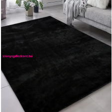 Budapest Carpet Den Olívia Fekete Puha Szőnyeg 200x290cm-hátul gumis lakástextília
