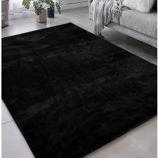 Budapest Carpet Den Olívia Fekete Puha Szőnyeg 80x150cm-hátul gumis lakástextília