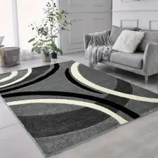 Budapest Carpet TOP! Den. Charis szürke 8241 60szett=60x220cm+2dbx60x110cm szőnyeg lakástextília