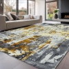 Budapest Carpet TOP! Den. Sunset new 9428 Krém-Arany 160x230cm modern szőnyeg