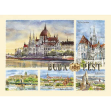  Budapest képeslap - Városnézés - B6 party kellék