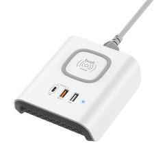 Budi 027TE 2x USB-A / USB-C Hálózati töltő - Fehér (18W) mobiltelefon kellék