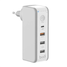 Budi 3xUSB-A - USB-C hálózati töltő 32W fehér (301TE) mobiltelefon kellék