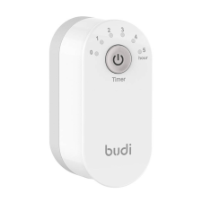 Budi Wall charger with timer function Budi, 2x USB, 12W (white) mobiltelefon kellék